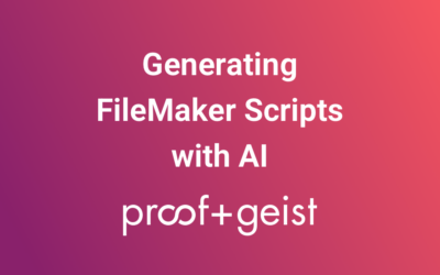 Exploring Generative AI with FileMaker and Having a Blast